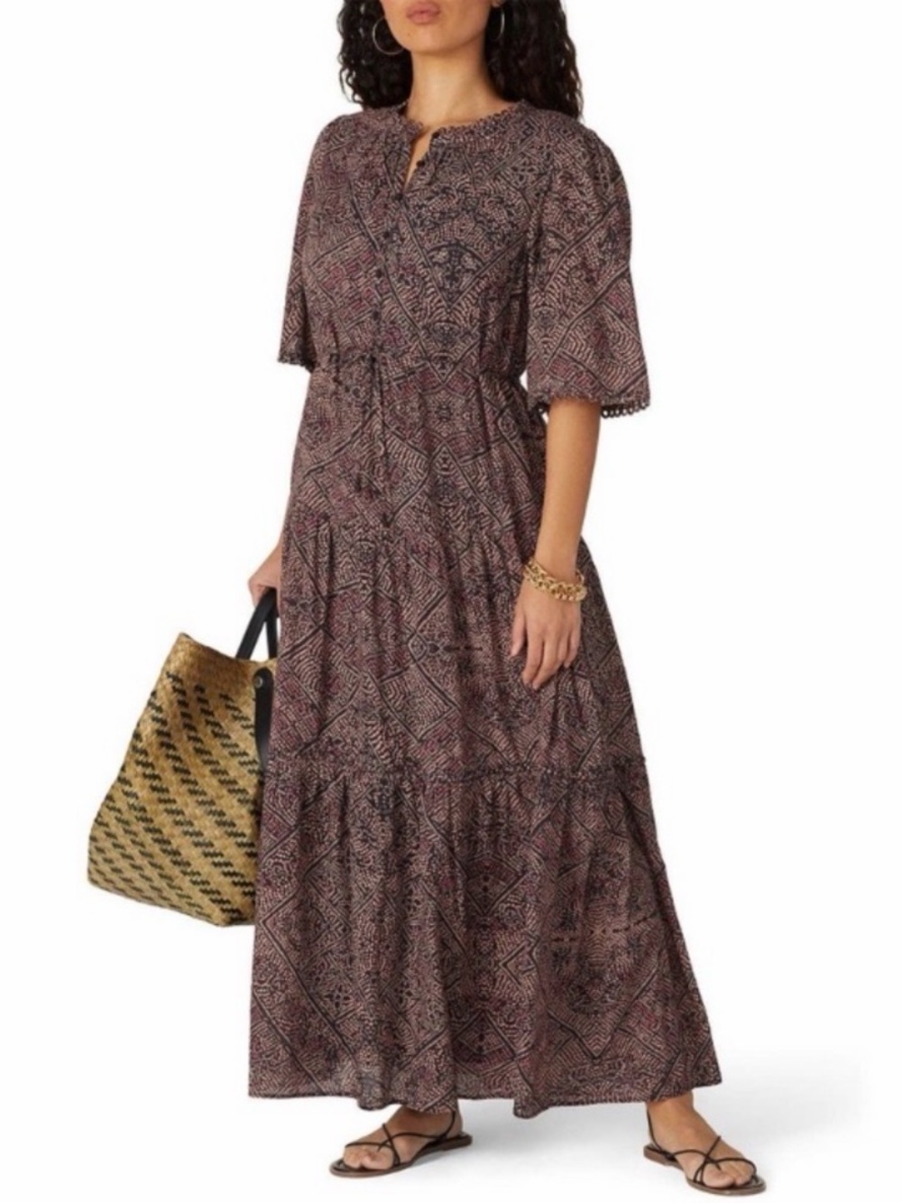 Apiece Apart  Maxi  dress  button front 2